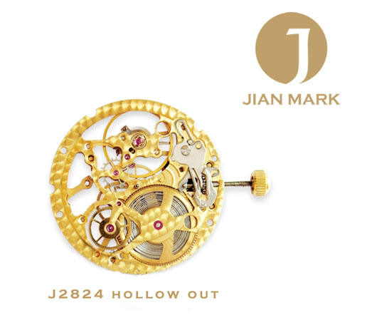 JIAN MARK movement J2824 hollow out