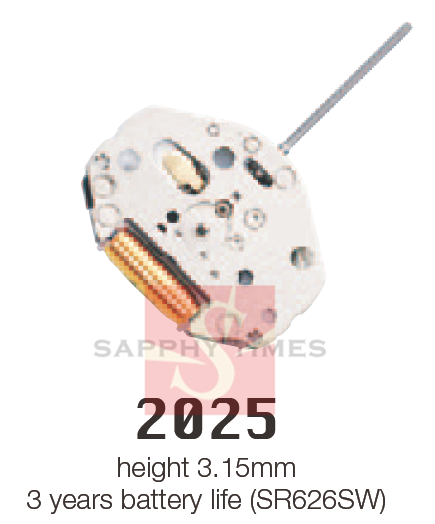 Miyota 2026 movement ราคา USD1.9/pc