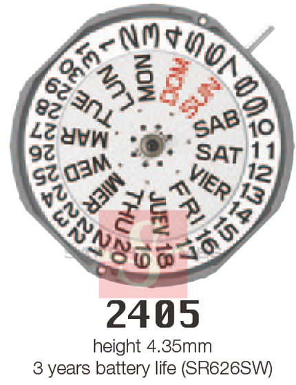 Miyota 2405 mouvement