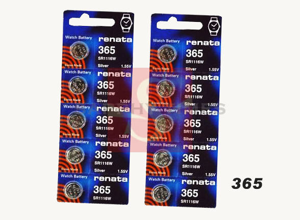 365 Renata Batteries ราคา USD1.35/pc