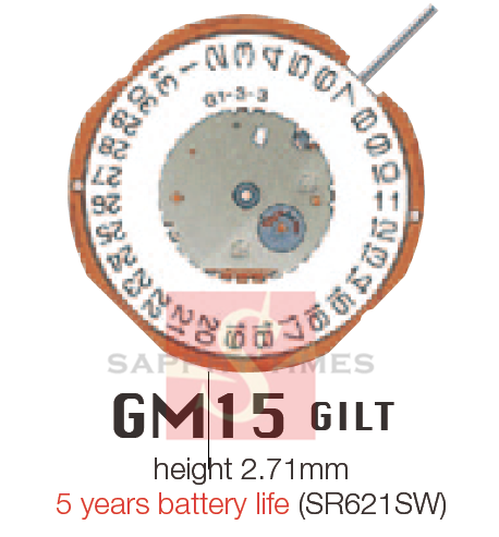 Miyota GM15 mouvement