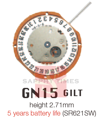 Miyota GN15 mozgások