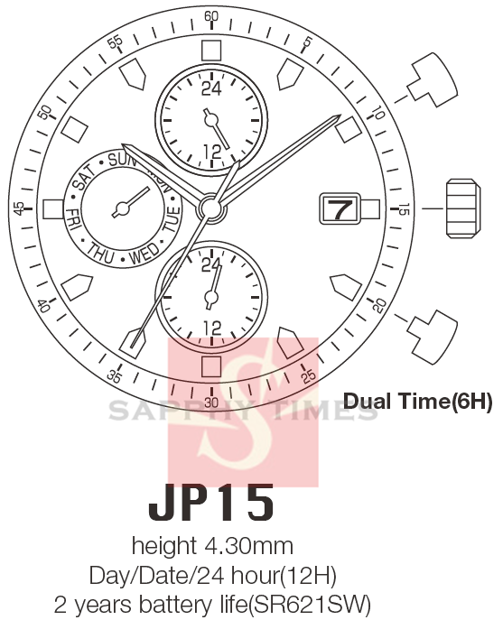 Miyota JP15 цэны