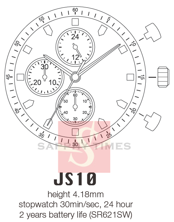 Miyota JS10 цэны