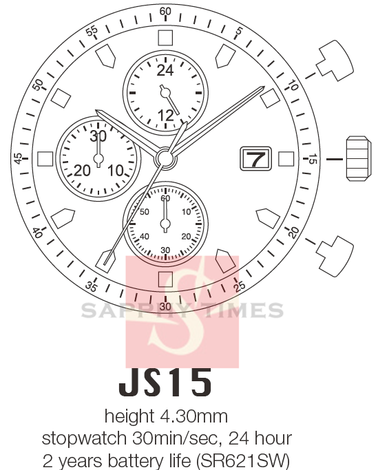 Miyota JS15 цэны