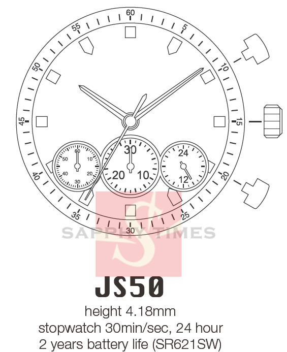 Miyota JS50 mouvement