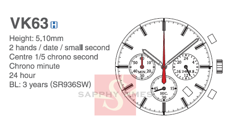 TIME MODULE TMI VK63