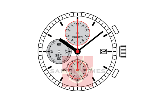 EPSON CENTER CHRONOGRAPH YM9G цана